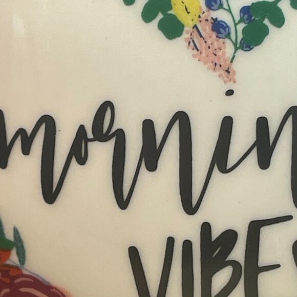 Morning Vibes Floral Heart Opalhouse Coffee Mug Mother Sister Gift 16oz - Picture 2 of 6